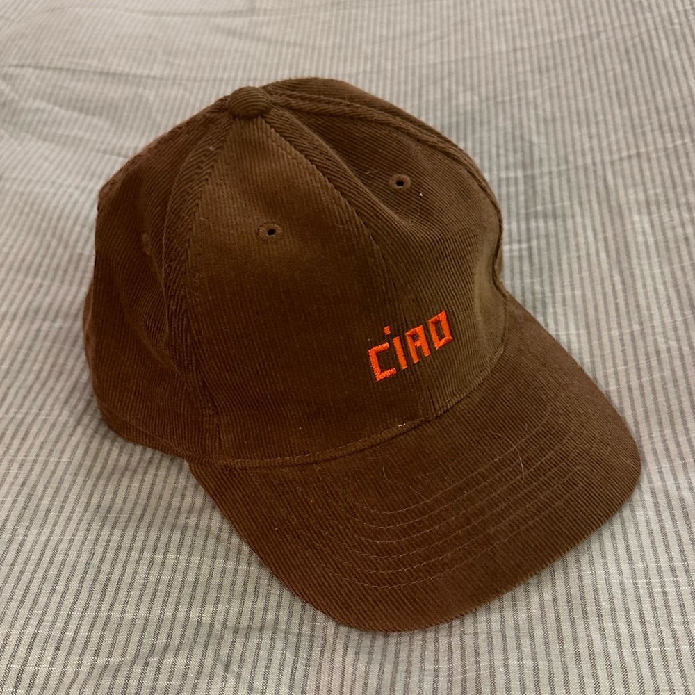 Clare V Brown Corduroy Ciao Hat